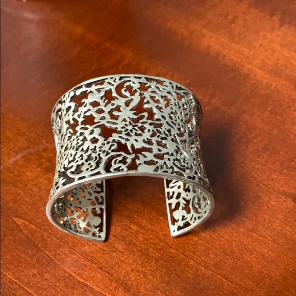 Lia Sophia metallic silver cuff bracelet - Picture 2 of 4